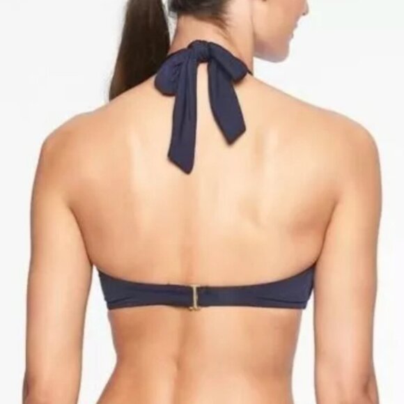 Athleta EUC halter style underwire molded cup bikini swim top 32 B/C - Picture 2 of 6